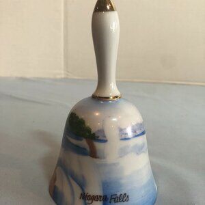 VINTAGE Handpainted Niagara Falls Giftcraft Porcelain Bell #F58